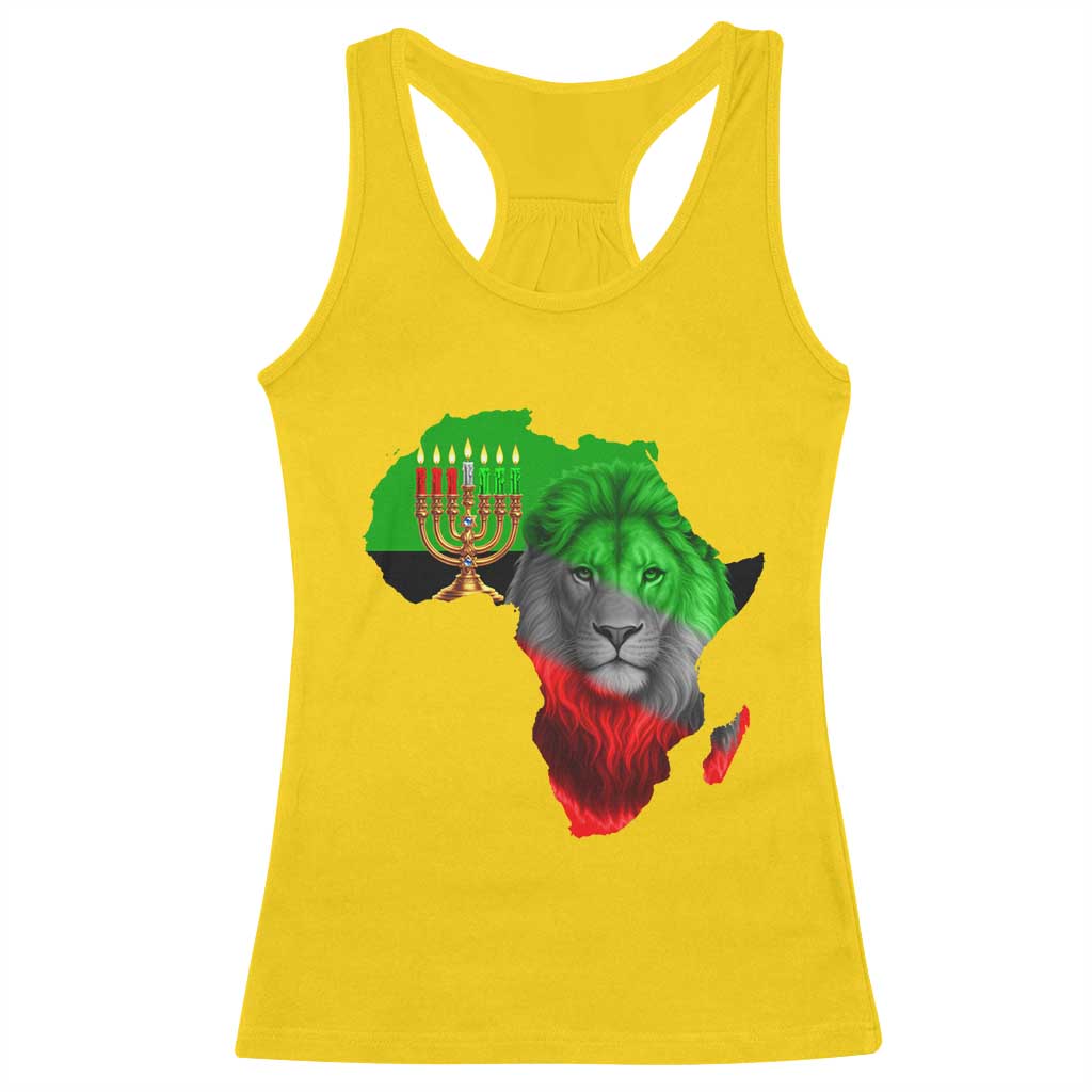 Happy Kwanzaa Lion Racerback Tank Top African Heritage Pride Gift For Men TS12 Daisy Print Your Wear