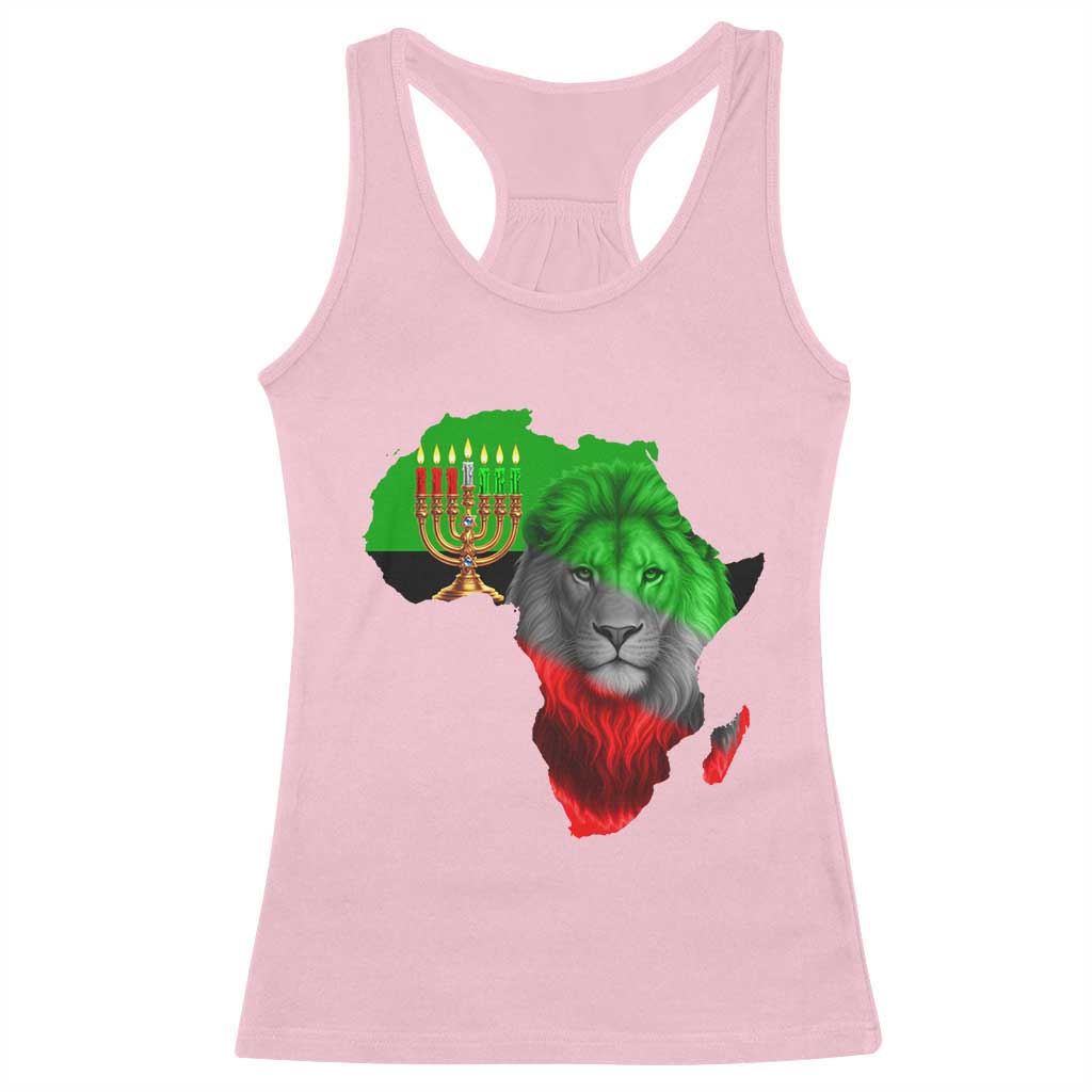 Happy Kwanzaa Lion Racerback Tank Top African Heritage Pride Gift For Men TS12 Light Pink Print Your Wear