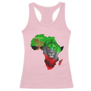 Happy Kwanzaa Lion Racerback Tank Top African Heritage Pride Gift For Men TS12 Light Pink Print Your Wear