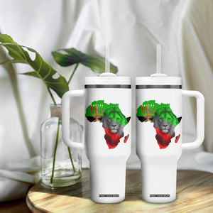 Happy Kwanzaa Lion Tumbler With Handle African Heritage Pride Gift For Men TS12 Print Your Wear