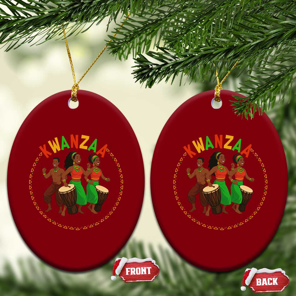 Celebrate Kwanzaa Together African Culture Dance Gift Ceramic Ornament TS12 Print Your Wear