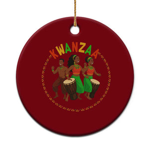 Celebrate Kwanzaa Together African Culture Dance Gift Ceramic Ornament TS12 1pc Red Print Your Wear