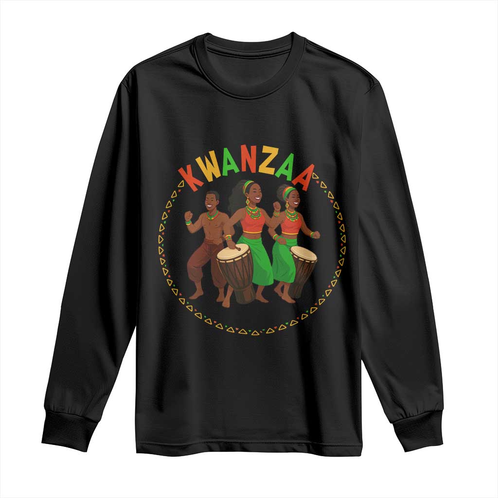 Celebrate Kwanzaa Together African Culture Dance Gift Long Sleeve Shirt TS12 Black Print Your Wear