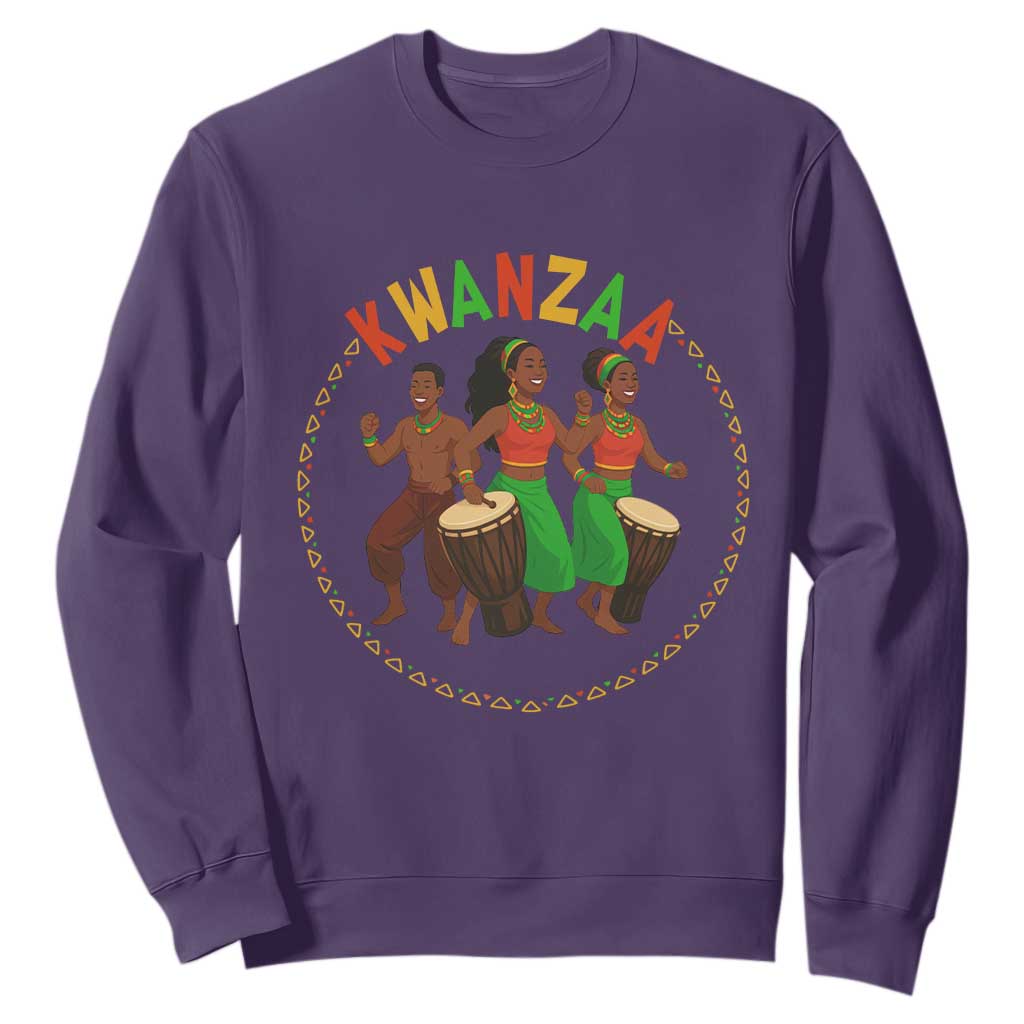 Celebrate Kwanzaa Together African Culture Dance Gift Sweatshirt TS12 Purple Print Your Wear
