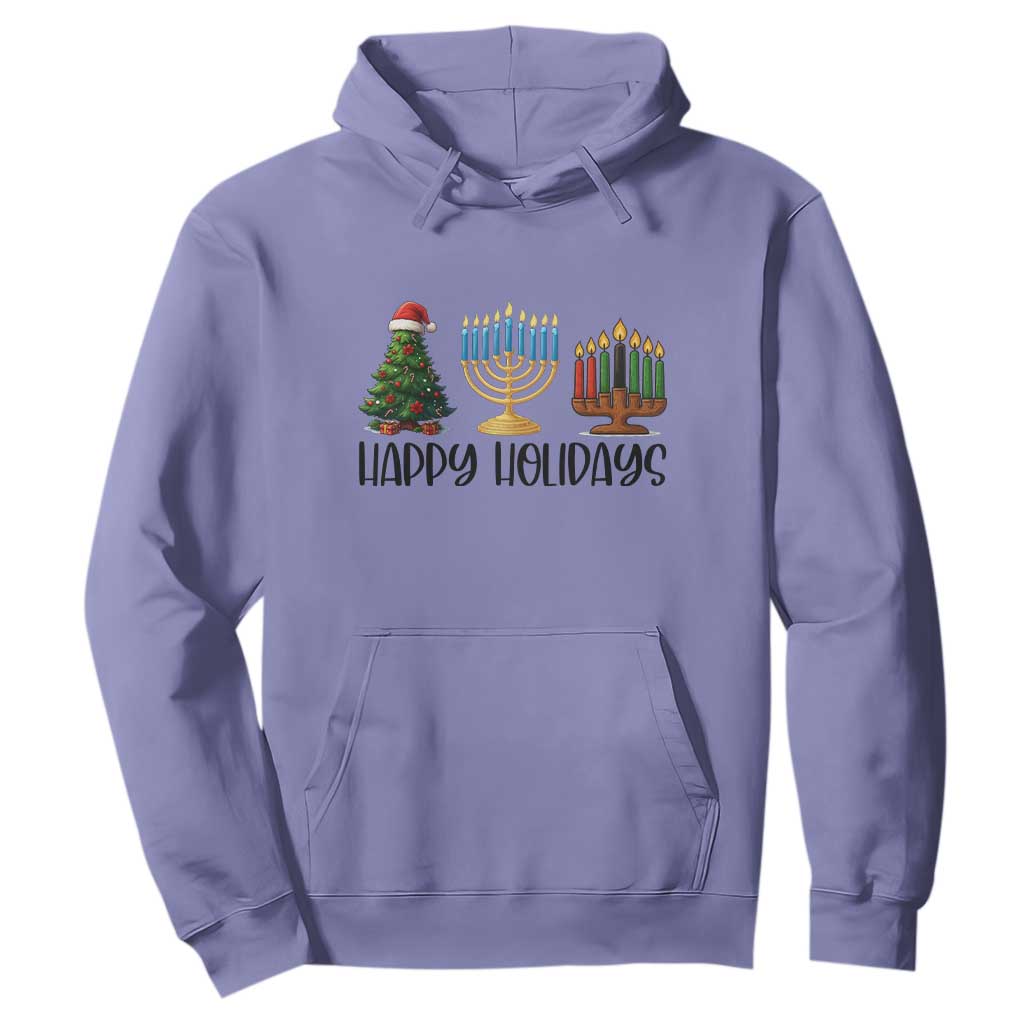 Christmas Hanukkah Kwanzaa Celebration Gift Hoodie Happy Holidays TS12 Violet Print Your Wear