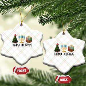 Christmas Hanukkah Kwanzaa Celebration Gift Ceramic Ornament Happy Holidays TS12 Print Your Wear