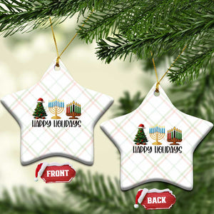 Christmas Hanukkah Kwanzaa Celebration Gift Ceramic Ornament Happy Holidays TS12 Print Your Wear