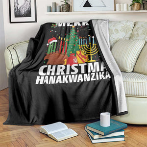 Merry Christmahanakwanzika Throw Blanket Christmas Hanukkah Kwanzaa Celebration Gift TS12 Print Your Wear