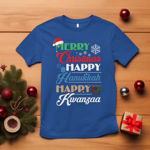 Funny Christmas Hanukkah Kwanzaa T Shirt December Holiday Gift TS12 Royal Blue Print Your Wear