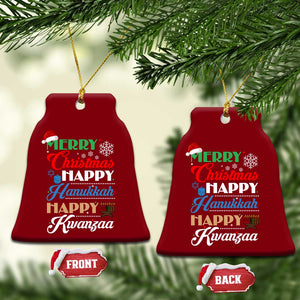 Funny Christmas Hanukkah Kwanzaa Ceramic Ornament December Holiday Gift TS12 Print Your Wear