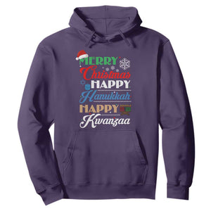 Funny Christmas Hanukkah Kwanzaa Hoodie December Holiday Gift TS12 Purple Print Your Wear