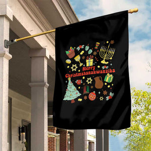 Merry Christmahanakwanzika Garden Flag Funny Winter Holiday Gift TS12 Print Your Wear