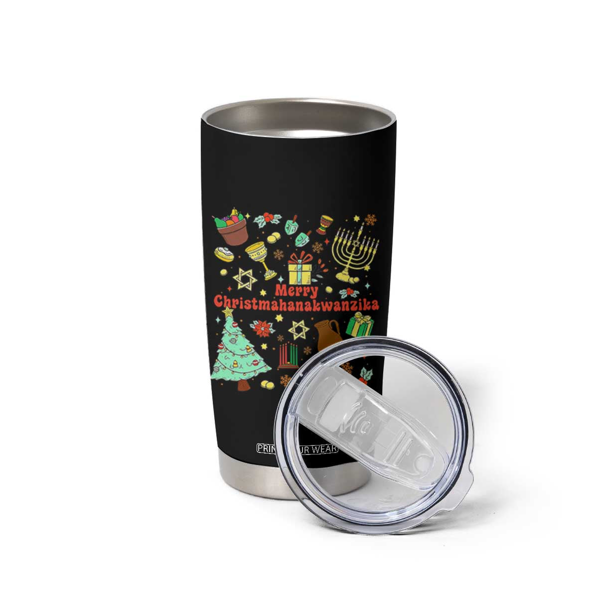 Merry Christmahanakwanzika Tumbler Cup Funny Winter Holiday Gift TS12 Print Your Wear