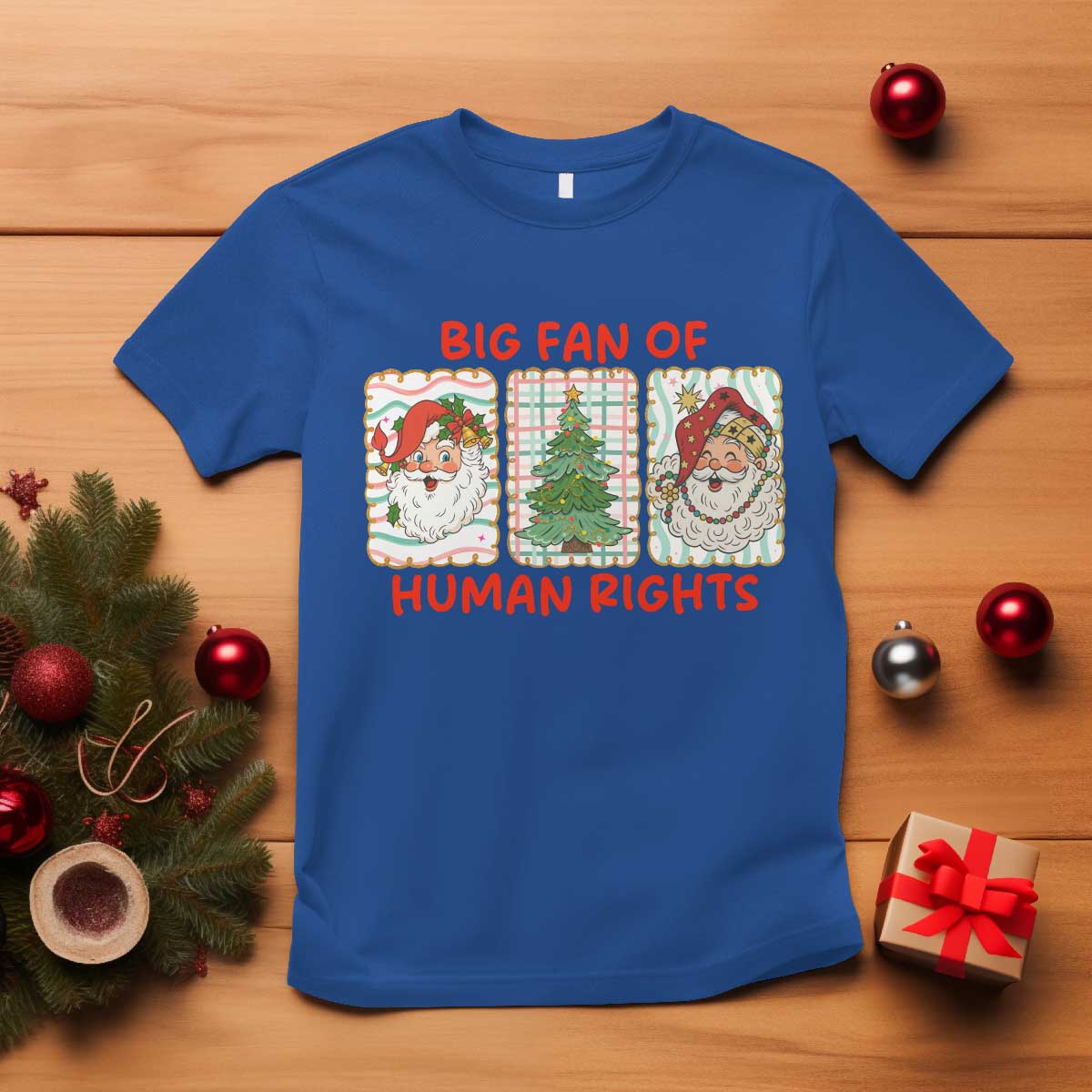 Big Fan Of Human Rights And Equality T Shirt Xmas Activism Gift TS12 Royal Blue Print Your Wear