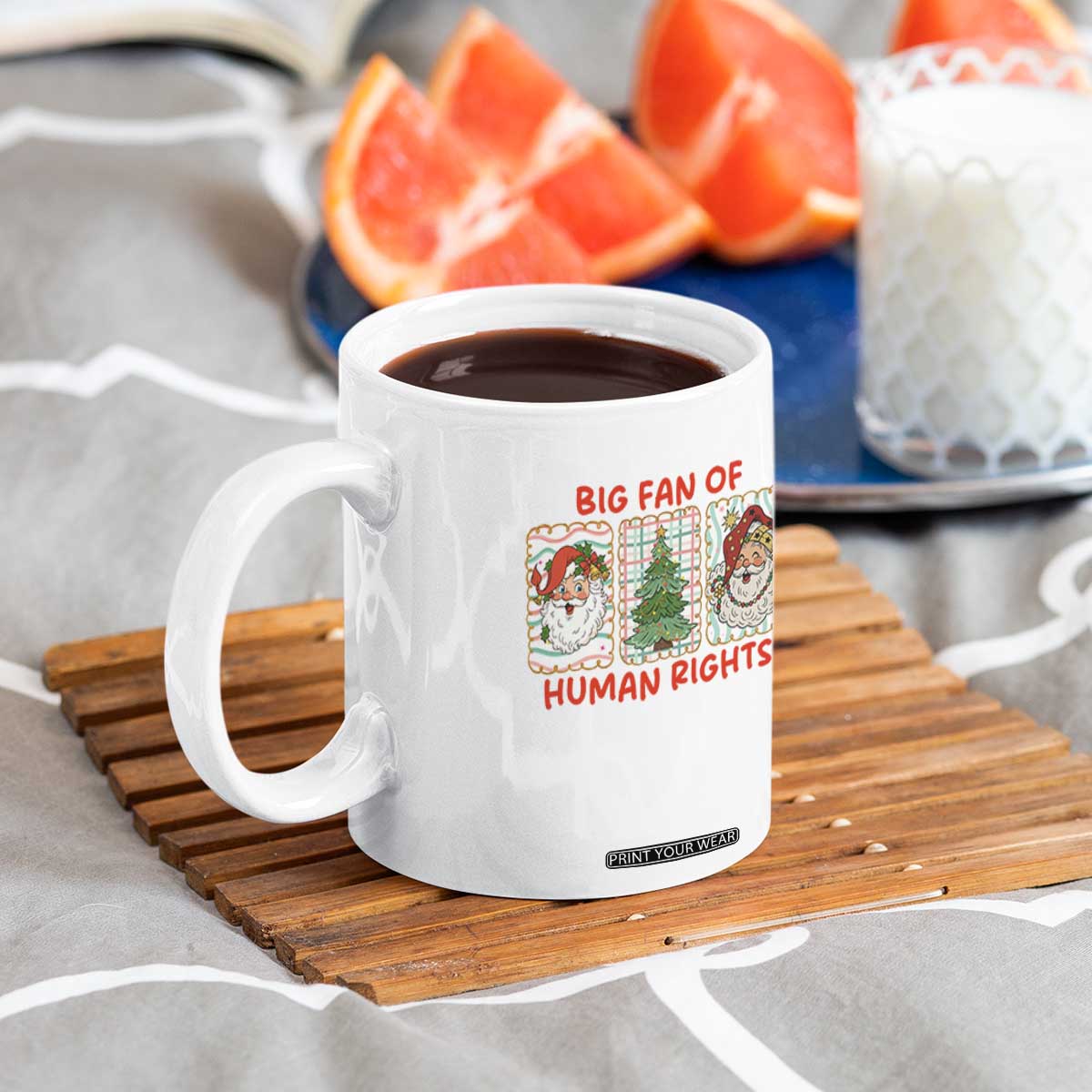 Big Fan Of Human Rights And Equality Coffee Mug Xmas Activism Gift TS12 Print Your Wear