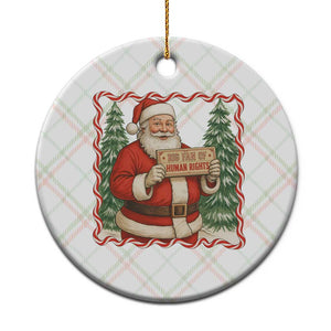 Christmas Gift For Big Fans Of Human Rights And Activism Ceramic Ornament TS12 1pc Christmas Plaid Print Your Wear
