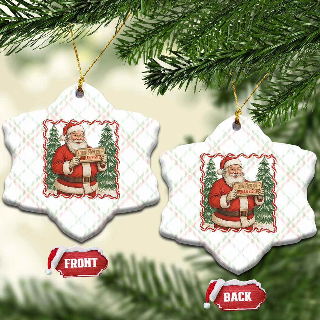 Christmas Gift For Big Fans Of Human Rights And Activism Ceramic Ornament TS12 Print Your Wear