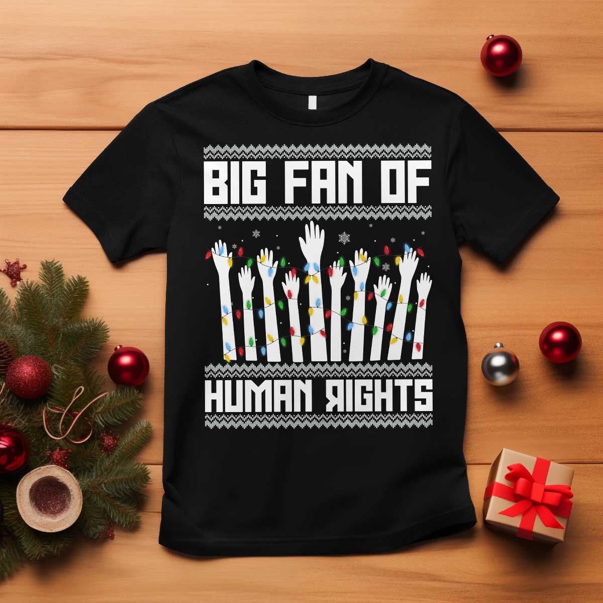 Big Fan Of Human Rights Equality Supporters T Shirt Christmas Gift TS12 Black Print Your Wear