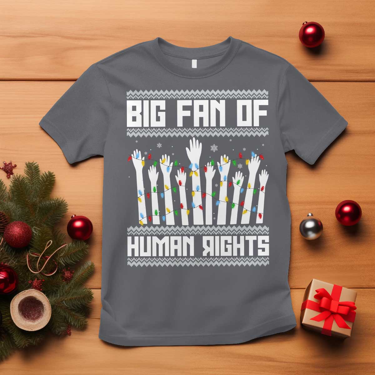 Big Fan Of Human Rights Equality Supporters T Shirt Christmas Gift TS12 Charcoal Print Your Wear