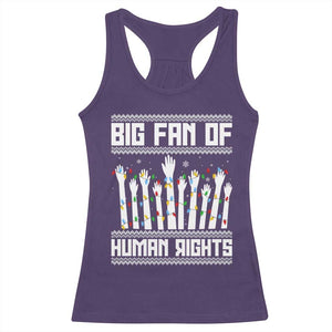 Big Fan Of Human Rights Equality Supporters Racerback Tank Top Christmas Gift TS12 Purple Print Your Wear