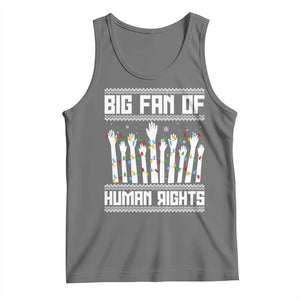 Big Fan Of Human Rights Equality Supporters Tank Top Christmas Gift TS12 Black Heather Print Your Wear