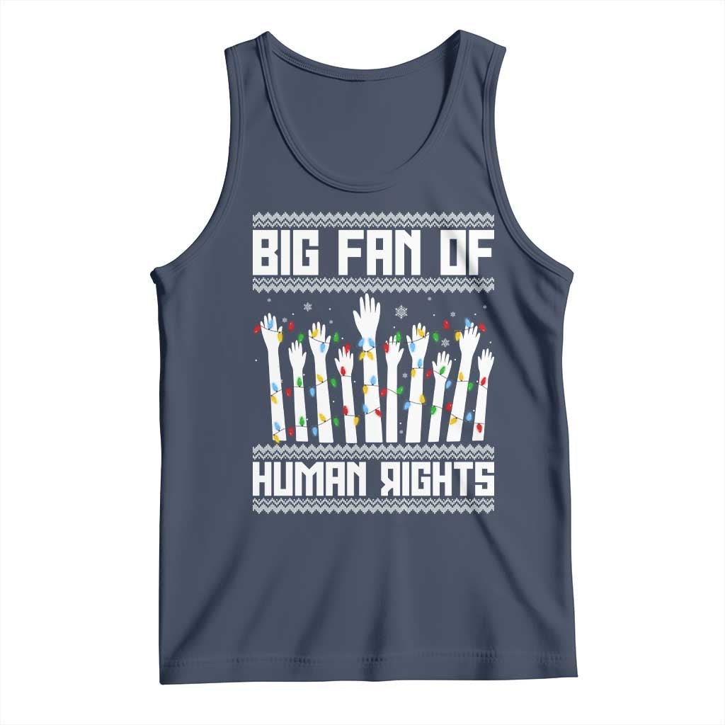 Big Fan Of Human Rights Equality Supporters Tank Top Christmas Gift TS12 Navy Print Your Wear