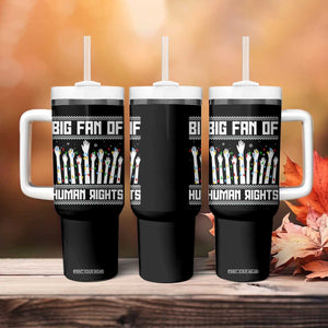Big Fan Of Human Rights Equality Supporters Tumbler With Handle Christmas Gift TS12 Print Your Wear