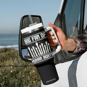 Big Fan Of Human Rights Equality Supporters Tumbler With Handle Christmas Gift TS12 Print Your Wear