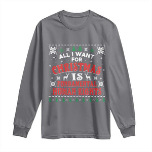 Christmas Gift For Fundamental Human Rights Supporters Long Sleeve Shirt TS12 Charcoal Print Your Wear