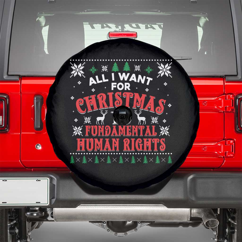 Christmas Gift For Fundamental Human Rights Supporters Spare Tire Cover TS12 Black Print Your Wear