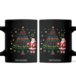 Pro Democracy Activist Christmas Tree Coffee Mug Human Rights Xmas Gift TS12 Black Print Your Wear