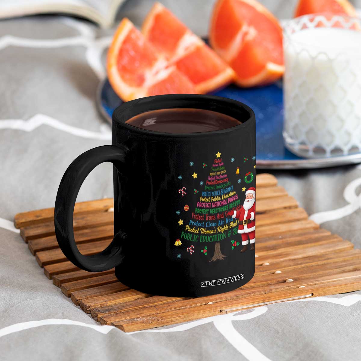 Pro Democracy Activist Christmas Tree Coffee Mug Human Rights Xmas Gift TS12 Print Your Wear