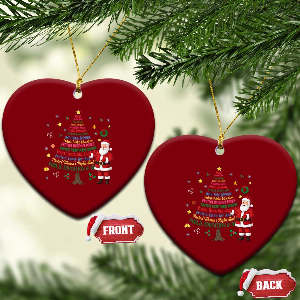 Pro Democracy Activist Christmas Tree Ceramic Ornament Human Rights Xmas Gift TS12 Print Your Wear