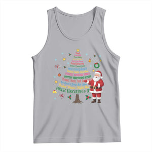 Pro Democracy Activist Christmas Tree Tank Top Human Rights Xmas Gift TS12 Athletic Heather Print Your Wear