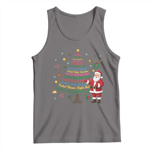 Pro Democracy Activist Christmas Tree Tank Top Human Rights Xmas Gift TS12 Deep Heather Print Your Wear
