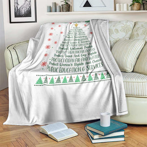 Ugly Activist Christmas Tree Throw Blanket Human Rights Xmas Gift TS12 Print Your Wear