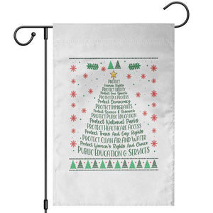 Ugly Activist Christmas Tree Garden Flag Human Rights Xmas Gift TS12 White Print Your Wear