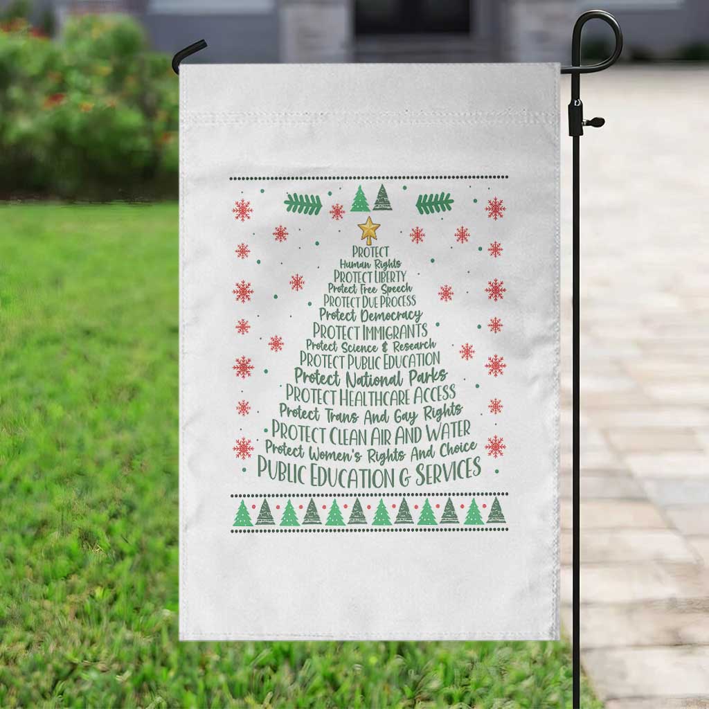 Ugly Activist Christmas Tree Garden Flag Human Rights Xmas Gift TS12 Print Your Wear