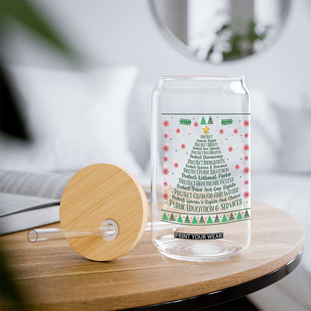 Ugly Activist Christmas Tree Glass Can Human Rights Xmas Gift TS12 Print Your Wear