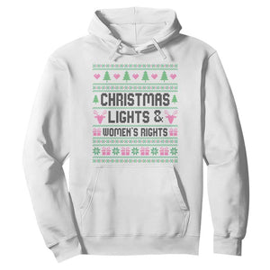 Christmas Lights And Womens Rights Hoodie Equality Feminist Gift TS12 White Print Your Wear