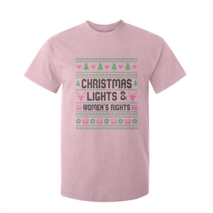 Christmas Lights And Womens Rights T Shirt For Kid Equality Feminist Gift TS12 Light Pink Print Your Wear