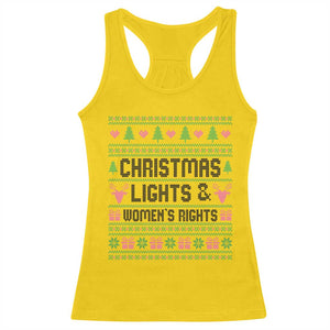 Christmas Lights And Womens Rights Racerback Tank Top Equality Feminist Gift TS12 Daisy Print Your Wear