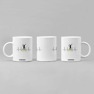 Tennis Lover Heartbeat Coffee Mug Sports Player Gift TS12 Print Your Wear