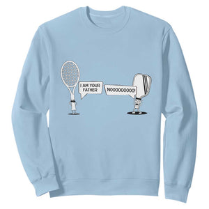 Funny Pickleball Tennis Racket Sweatshirt I Am Your Pickle Father TS12 Light Blue Print Your Wear