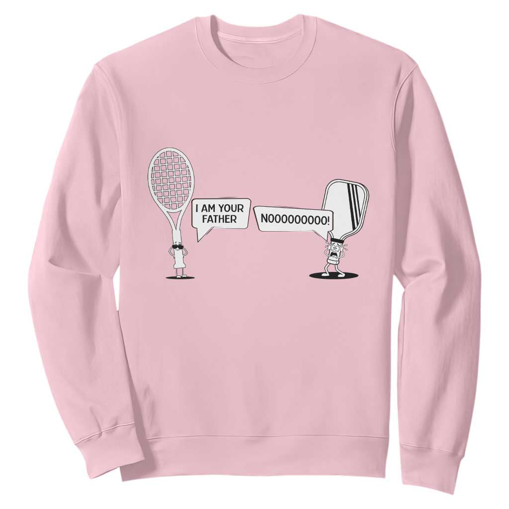 Funny Pickleball Tennis Racket Sweatshirt I Am Your Pickle Father TS12 Light Pink Print Your Wear