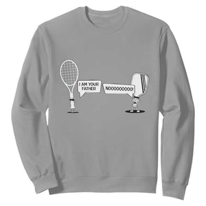 Funny Pickleball Tennis Racket Sweatshirt I Am Your Pickle Father TS12 Sport Gray Print Your Wear