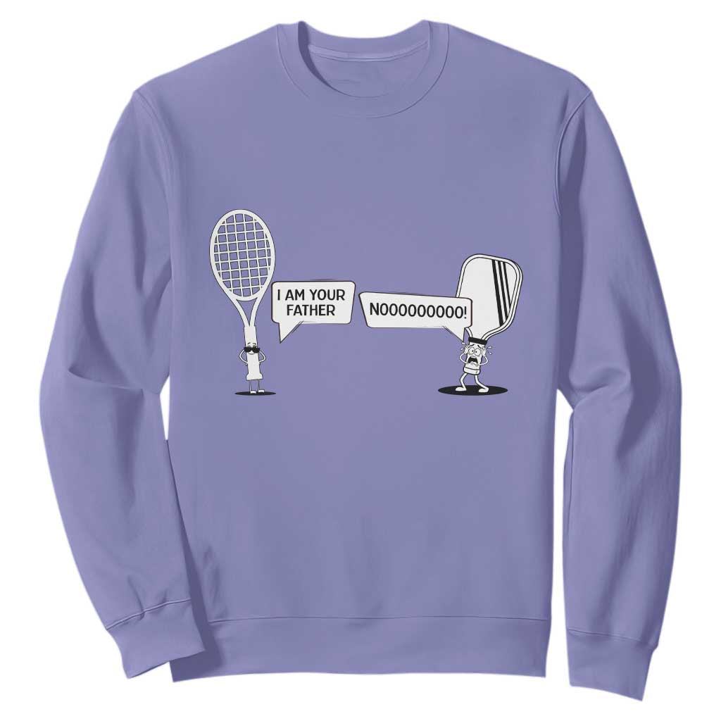Funny Pickleball Tennis Racket Sweatshirt I Am Your Pickle Father TS12 Violet Print Your Wear