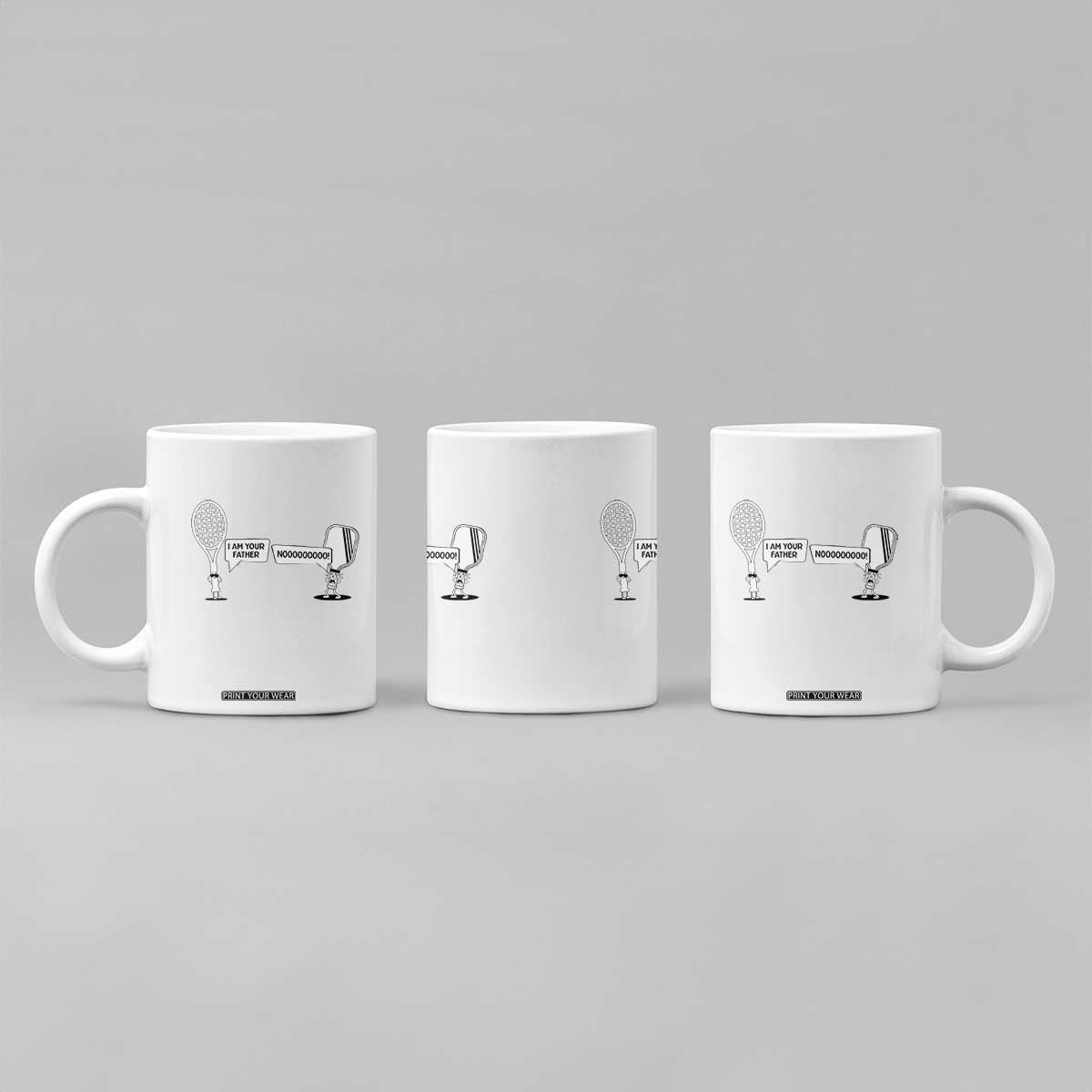 Funny Pickleball Tennis Racket Coffee Mug I Am Your Pickle Father TS12 Print Your Wear