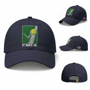 Funny Tennis Quote Baseball Cap It Was In TS12 Baseball Cap Universal Fit Navy Print Your Wear