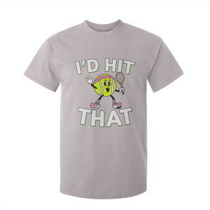 Funny Tennis Quote T Shirt For Kid Id Hit That TS12 Ice Gray Print Your Wear